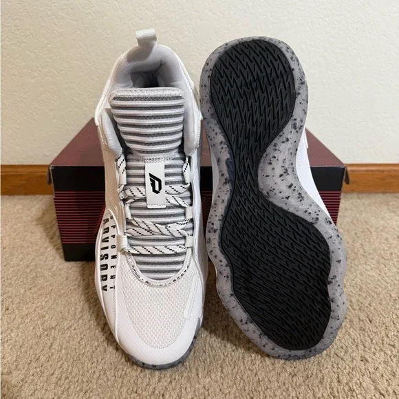 Adidas Dame 7 EXTPLY Advisory Basketball Shoes Men's White Sneakers H68990 - Picture 7 of 9